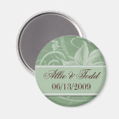 Peilgrün anpassen Speichern Sie die Datumsmagnete Magnet (Vorderseite/Rückseite)