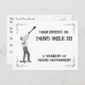 Peilkarte Einladungspostkarte (Vorne/Hinten)