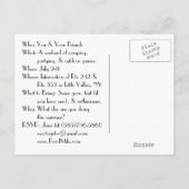 Peilkarte Einladungspostkarte (Rückseite)