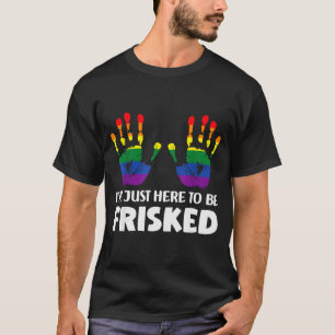 Peinliche Flug-Gag-T-Shirt-Börse Ich bin nur hier T-Shirt
