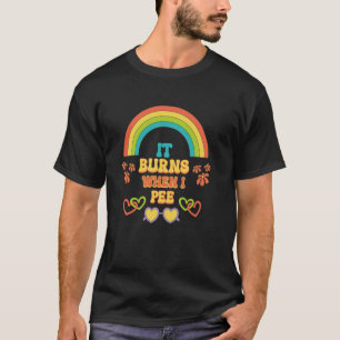 Peinliche lustige unangemessene Verbrennungen beim T-Shirt
