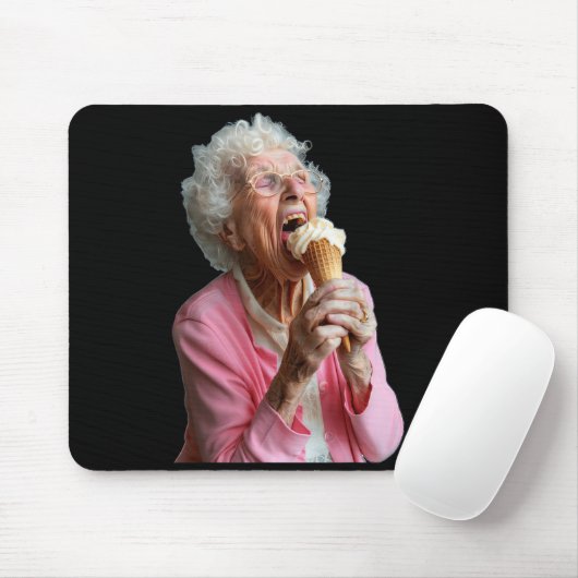Peinliche Oma-Meme Großmutter Oma Mousepad (Mit Mouse)