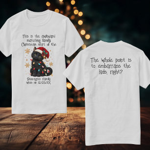 Peinliche passende Familien beschämen die Kinder a T-Shirt