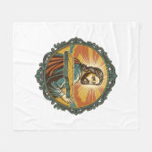 Peinlicher Jesus Stolpert Flache Oberfläche Öffent Fleecedecke (Vorderseite (Horizontal))