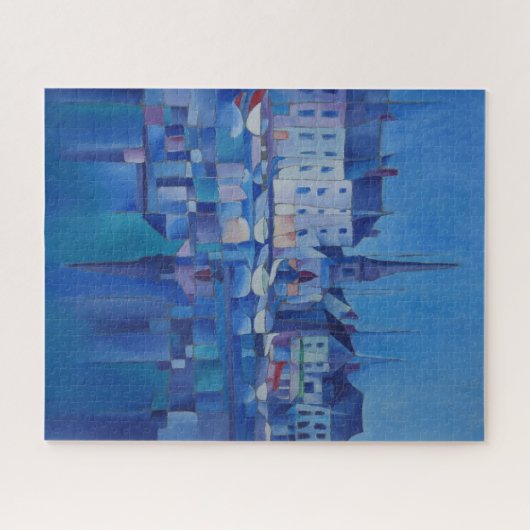 Peinture de Honfleur, Frankreich - Puzzle (Horizontal)