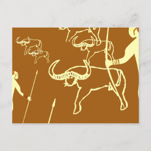 Peinture rupestre tassili préhistoire postkarte