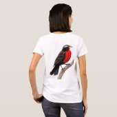 peito-vermelho-grande (Sturnella defilippii), T-Shirt (Schwarz voll)