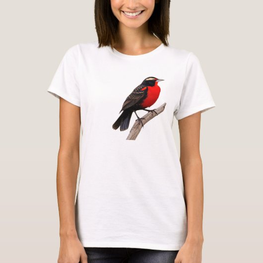 peito-vermelho-grande (Sturnella defilippii), T-Shirt (Vorderseite)