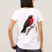 peito-vermelho-grande (Sturnella defilippii), T-Shirt (Rückseite)