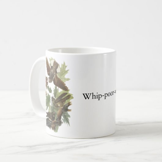 Peitsche-arm-werden Sie, John Audubon Kaffeetasse (Vorderseite Links)
