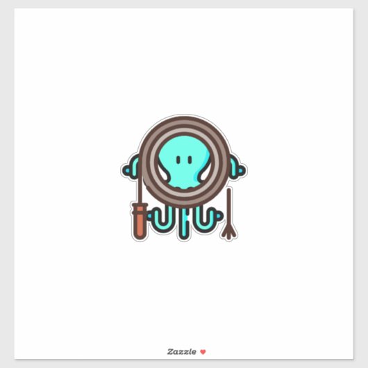 Peitsche Aufkleber (Blatt)