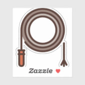 Peitsche Aufkleber (Blatt)