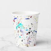 Peitsche der Abstrakten Malerei Pappbecher (Rückseite)