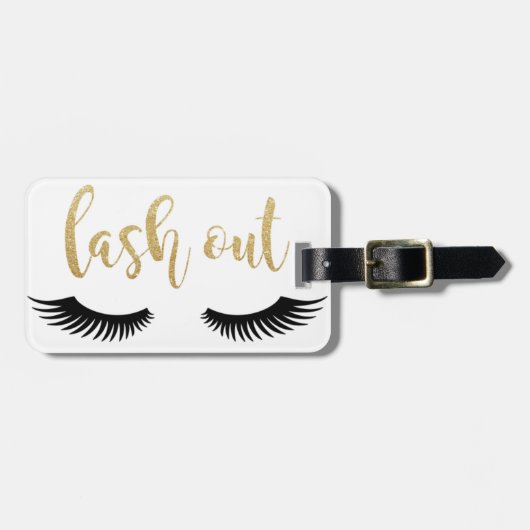 Peitsche-heraus-LSE-Metall-ReiseTassen Gepäckanhänger (Vorderseite horizontal)