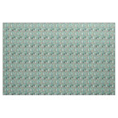 Peitsche Hunde Vintag Blütentürkis Stoff (Yard (91,4 cm))