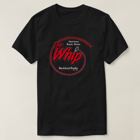 Peitsche-roter u. weißer Amerikaner wurzelt T-Shirt (Design vorne)