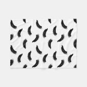 Peitschen kopieren modernen Wimper-Druck Fleecedecke (Vorderseite (Horizontal))