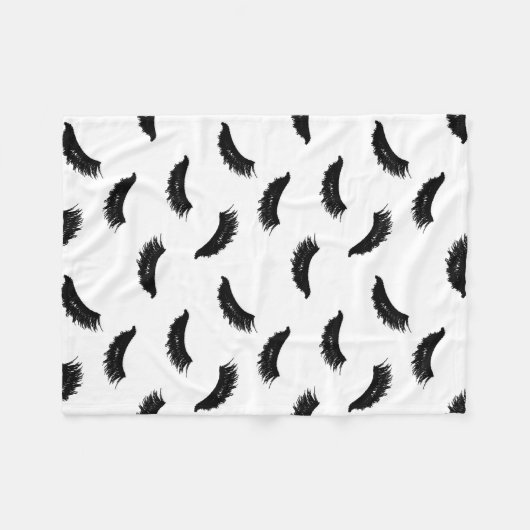 Peitschen kopieren modernen Wimper-Druck Fleecedecke (Vorderseite (Horizontal))