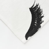 Peitschen kopieren modernen Wimper-Druck Fleecedecke (Ecke)