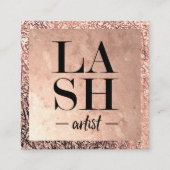 PEITSCHEN-KÜNSTLER Visitenkarte-Schablone Quadratische Visitenkarte (Vorderseite)