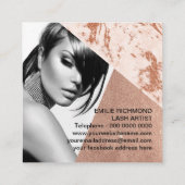 PEITSCHEN-KÜNSTLER Visitenkarte-Schablone Quadratische Visitenkarte (Rückseite)