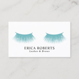 Peitschen-Make-upkünstler-Aqua-aquamariner Visitenkarte