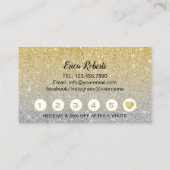 Peitschen-Make-upkünstler-Gold-u. Treuekarte (Rückseite)