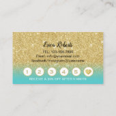 Peitschen-Make-upkünstler-moderne Treuekarte (Rückseite)