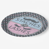 Peitschen- oder StachespapierPartyplatten Pappteller (Schrägansicht)