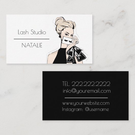 Peitschen-Studio Visitenkarte (Vorne/Hinten)