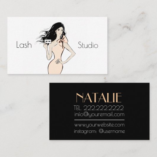 Peitschen-Studio Visitenkarte (Vorne/Hinten)