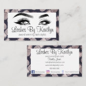 Peitschen-u. Brauen-Visitenkarte Visitenkarte (Vorne/Hinten)