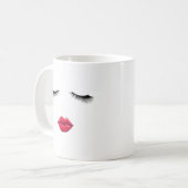 Peitschen und Lippenkaffee-Tasse Kaffeetasse (Vorderseite Links)
