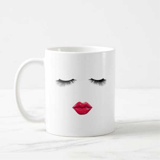 Peitschen und Lippenkaffee-Tasse Kaffeetasse (Links)