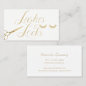 Peitschen-Verschluss-Maskenbildner-moderne Visitenkarte (Vorne/Hinten)