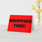 PEITSCHEN VON VON ZEIT! KARTE (Gelbe Blume)