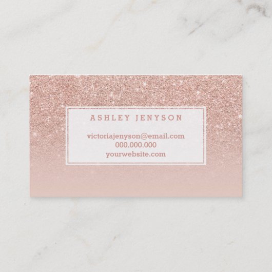 Peitschenbrauentypographie erröten treuekarte (Rückseite)