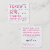 Peitschenempfehlungskarte Quadratische Visitenkarte (Vorne/Hinten)