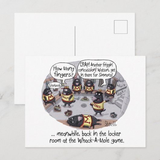 Peitschenkonzession Postkarte (Vorne/Hinten)