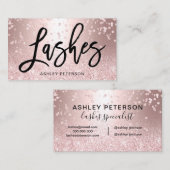 Peitscht metallischen Confetti Schein des Visitenkarte (Vorne/Hinten)