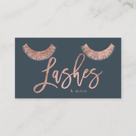 peitscht Rosengoldtypographie-Holzkohlenmedien Visitenkarte (Vorderseite)