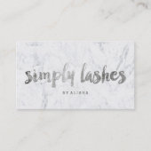 Peitscht Typografiemarmor des modernen Imitats des Visitenkarte (Vorderseite)