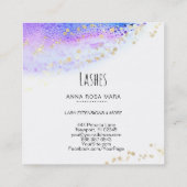 *~* PEITSCHT Watercolor-abstrakten Quadratische Visitenkarte (Rückseite)