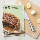 Pekan-Pie-Rezept Geschirrtuch (Viertel Falte)