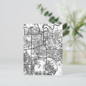 Pekanbaru Indonesia City Map Postkarte (Stehend Vorderseite)