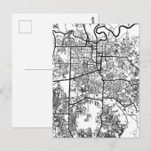 Pekanbaru Indonesia City Map Postkarte (Vorne/Hinten)