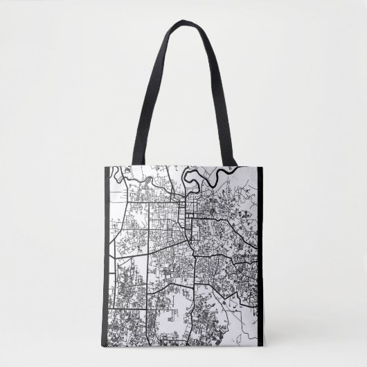 Pekanbaru Indonesia City Map Tasche (Vorderseite)