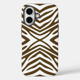 Pekannuss-neutrale PersonZebra iPhone 16 Hülle