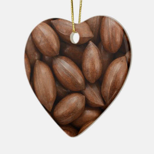 Pekannüsse Keramik Ornament (Links)