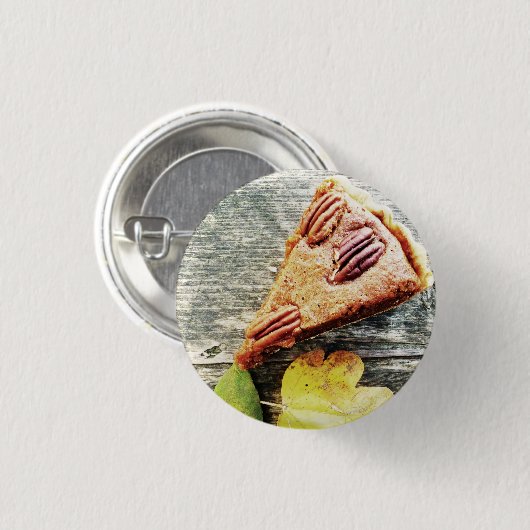 Pekannusstorte Button (Vorne & Hinten)